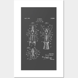 Cork Screw Patent - Wine Art - Antique Posters and Art